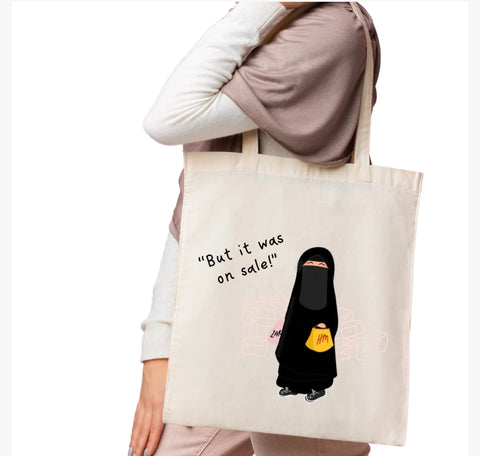 Tote bag - Niqab -  SLIGHT DEFECT IN PRINTING