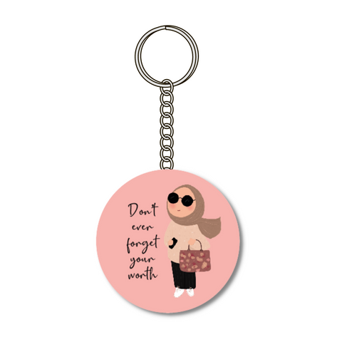 Don't forget your worth - Hijab - keyring