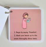 Wudu cards - pink