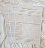 Ibaadah tracker notepad