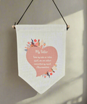 Sister wall hanging