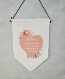 Sister wall hanging