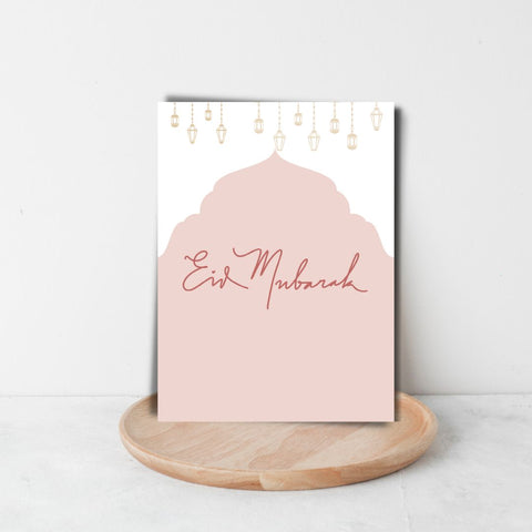 Eid mubarak - light pink